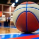Knicks CASEL 5-A blueprint for social-emotional competency _feature: a blue-lined basketball sits on a court with blue features