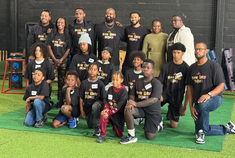 Four things navigating public-private community partnership taught me about leadership_feature: group of youth and adults in group posing for picture