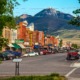 Montana community grants: view of main street of downtown Livingston, Montana
