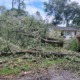When the lights go out, whose children matter_feature: photo of trees downed by storm in front of yellow house, power outages