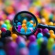 A massive human experiment without consent_feature: graphic depiction of crowd of colorful human figures under a microscope